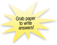 Grab paper to write answers